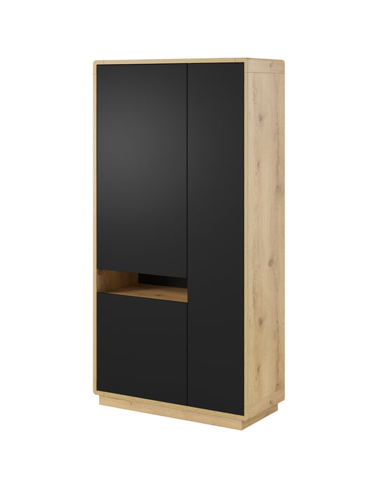 Vitrine Kommode Sideboard + Einlegebodenkanten + Soft Close