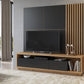 Wohnwand Set + Holz Optik + Schubladen + Ablagefläche