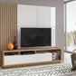 Wohnwand Set + Holz Optik + Schubladen + Ablagefläche