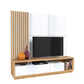 Wohnwand Set + Holz Optik + Schubladen + Ablagefläche