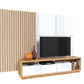 Wohnwand Set + Holz Optik + Schubladen + Ablagefläche