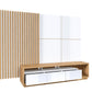 Wohnwand Set + Holz Optik + Schubladen + Ablagefläche
