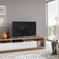 Wohnwand Set + Holz Optik + Schubladen + Ablagefläche