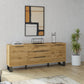 Kommode Sideboard Vitrine + Schubladen + Ablagefläche