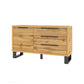 Kommode Sideboard Vitrine + Schubladen + Ablagefläche