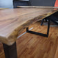 Esstisch Tisch +Massivholz Akazie +Echte Baumkante +Neu auf Lager