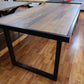 Esstisch Tisch + Holz Optik + Metall Rahmen + NEU auf Lager