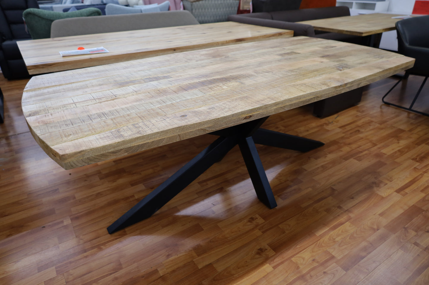 Esstisch Tisch + MASSIVHOLZ MANGO + Spider Gestell +NEU auf Lager