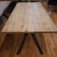 Esstisch Tisch + Massivholz Akazie + DesignerGestell + Neu auf Lager