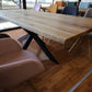 Esstisch Tisch +Massivholz Eiche VOLL 4cm +Baumkante +Epoxidharz