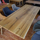 Esstisch Tisch +Massivholz Eiche VOLL 4cm +Baumkante +Epoxidharz