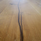 Esstisch Tisch +Massivholz Eiche VOLL 4cm +Baumkante +Epoxidharz
