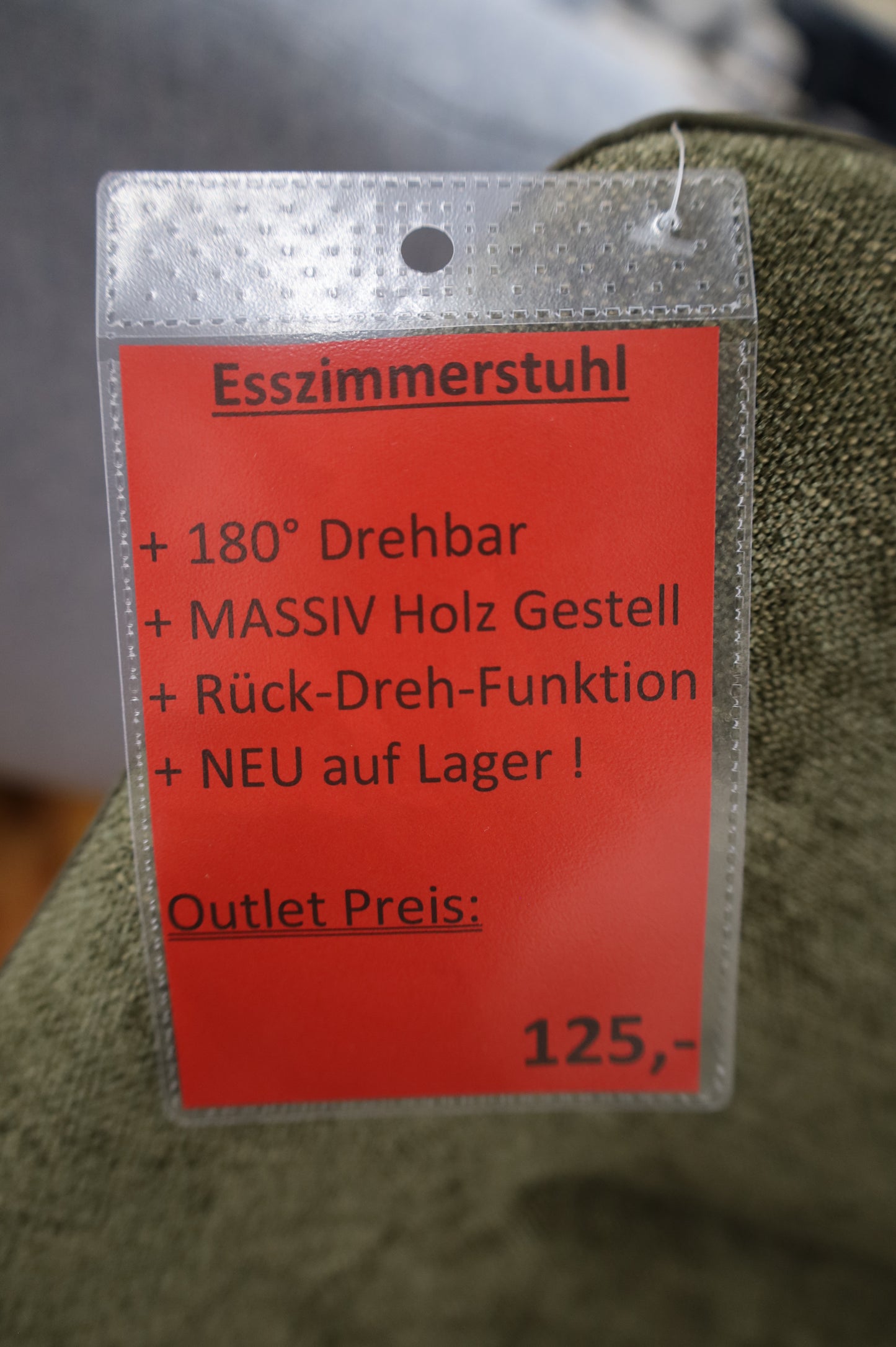 Armlehnenstuhl Stuhl +Drehbar +Massivholz +Rück-Dreh-Funktion