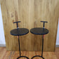 Beistelltisch Tisch Sofa-Tisch + Metall + Griff + 2er - Set