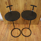 Beistelltisch Tisch Sofa-Tisch + Metall + Griff + 2er - Set