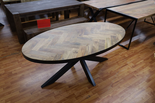 Esstisch Tisch MANGO + Metall Gestell 240x100 cm