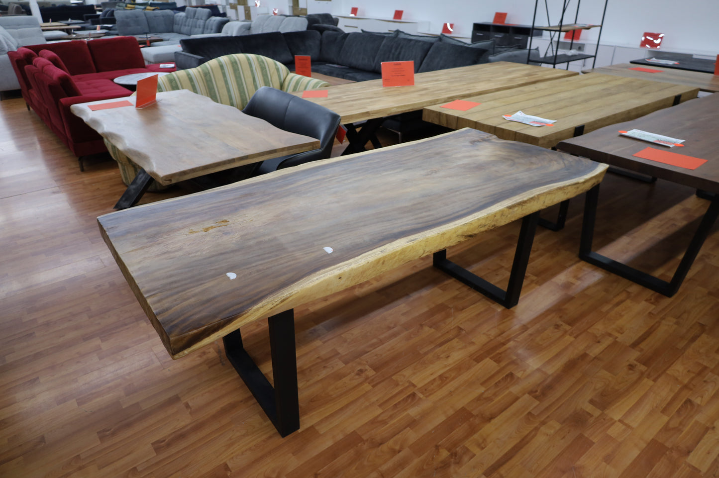 Esstisch Tisch + Suar Holz +Baumscheibe + EINZELSTÜCK