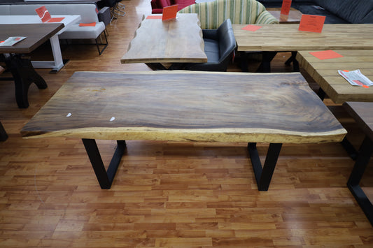 Esstisch Tisch + Suar Holz +Baumscheibe + EINZELSTÜCK