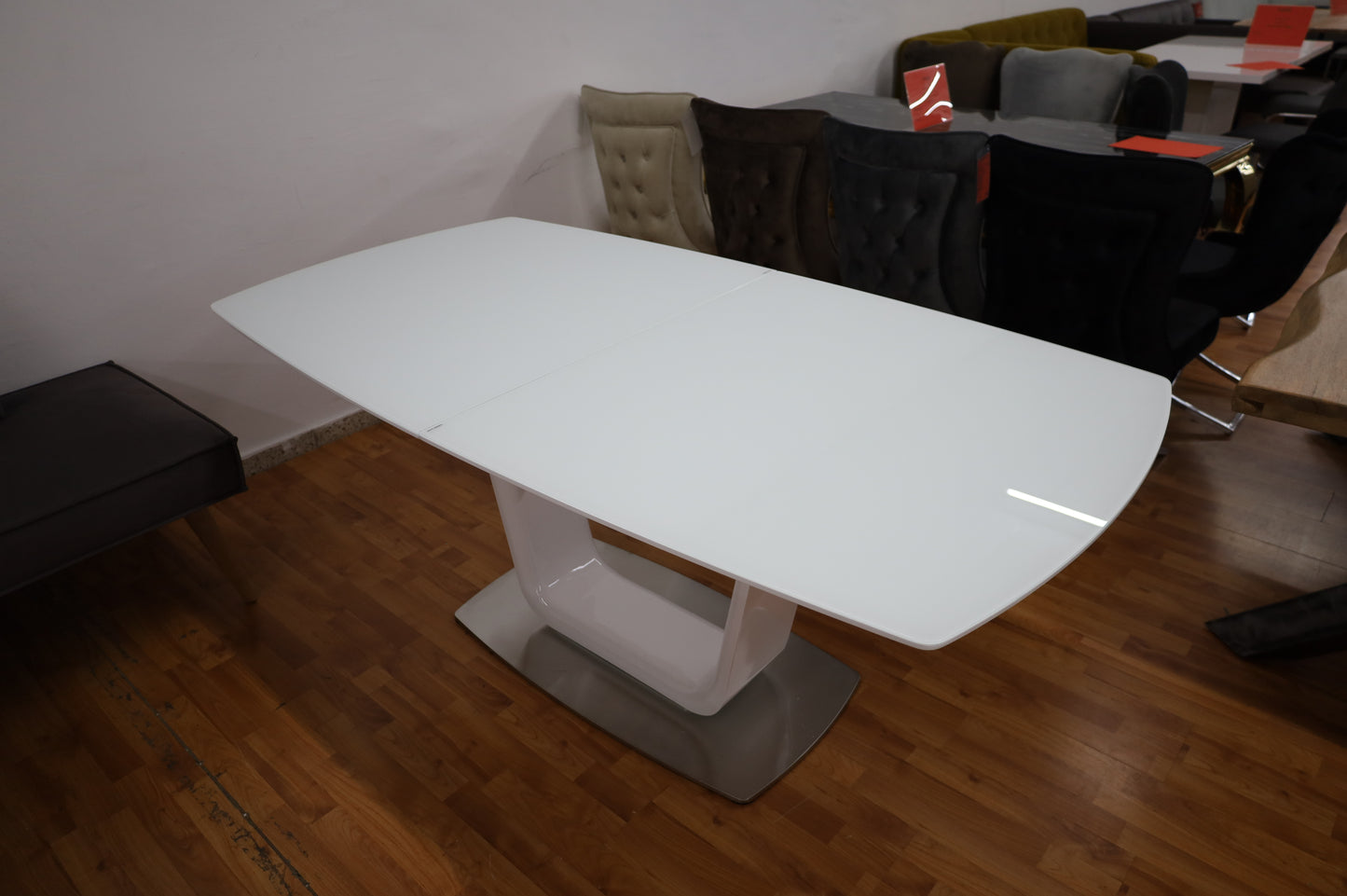Esstisch Tisch + Ausziehbar bis 230cm + Glasauflage