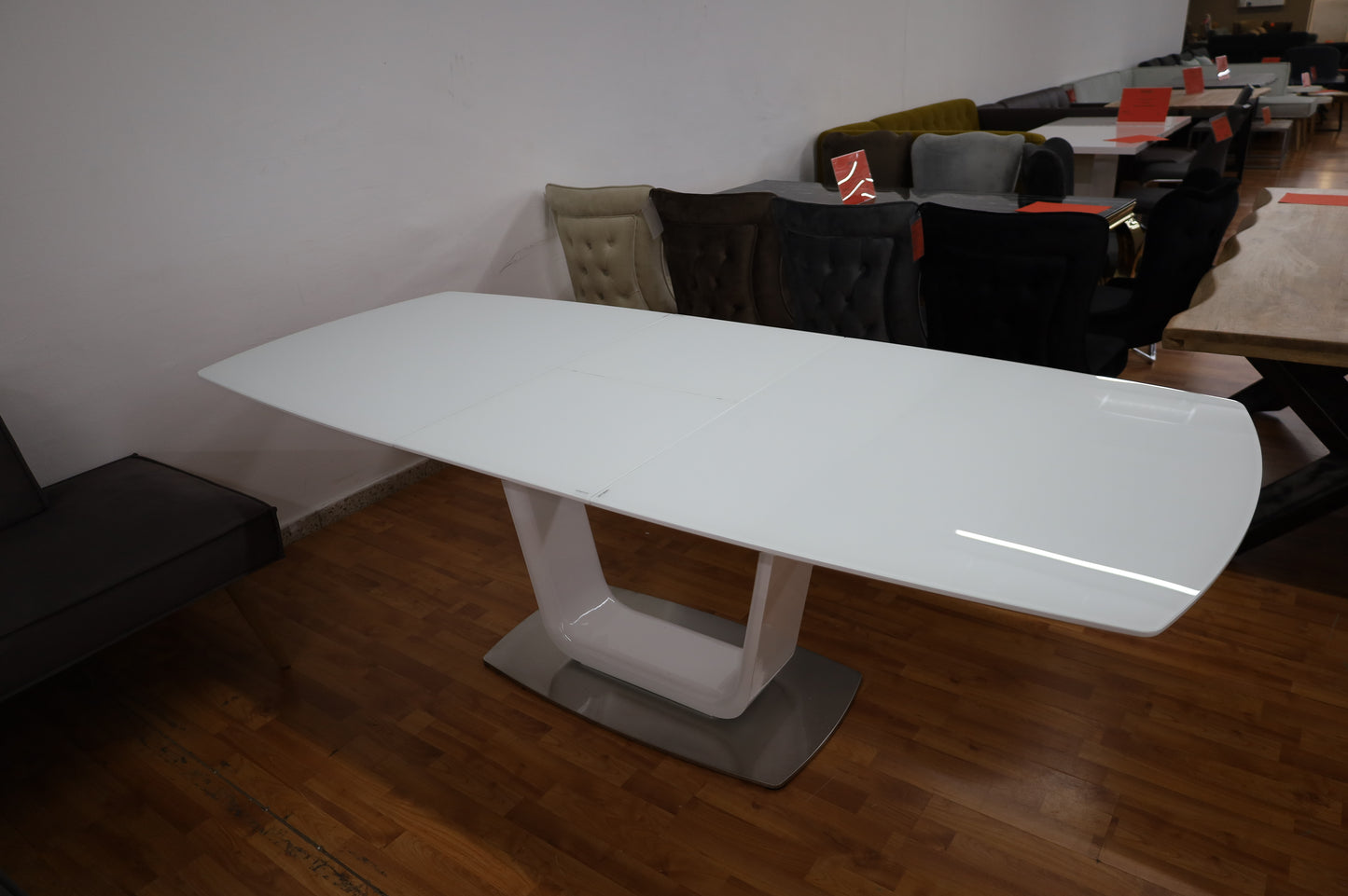 Esstisch Tisch + Ausziehbar bis 230cm + Glasauflage
