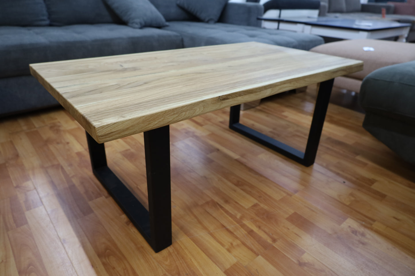 Couchtisch Tisch + Massivholz Eiche + Ablage + Neu auf Lager