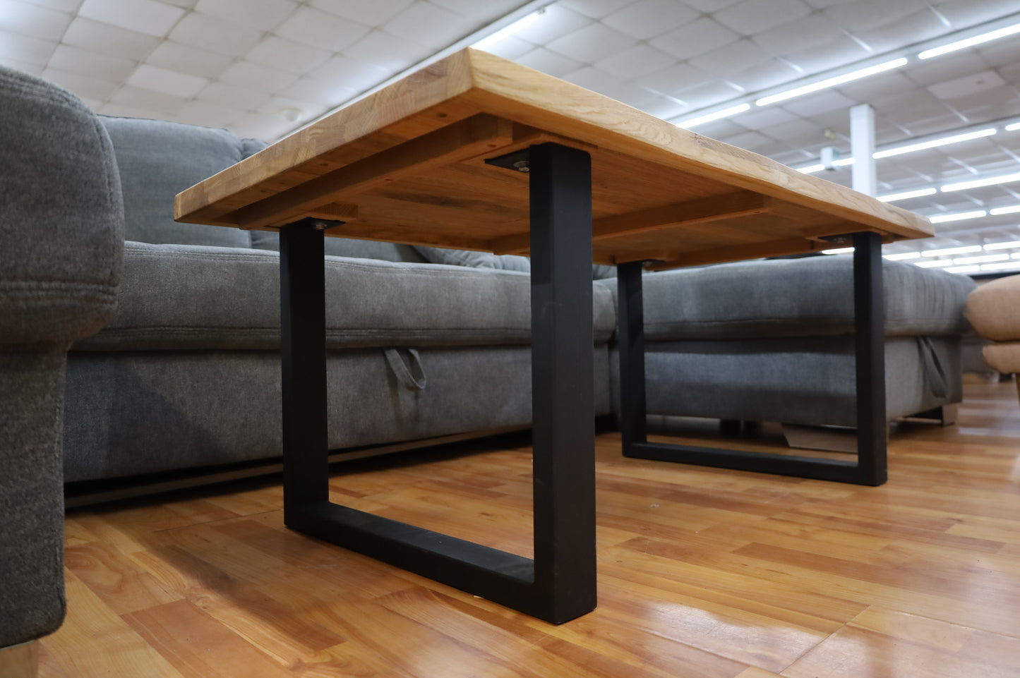 Couchtisch Tisch + Massivholz Eiche + Ablage + Neu auf Lager