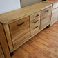 Kommode Vitrine +Front Massivholz +Soft Close +Neu auf Lager