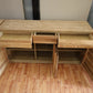 Kommode Vitrine + Front Massivholz + Soft Close