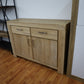 Kommode Vitrine Sideboard + Front Massivholz Eiche