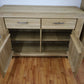 Kommode Vitrine Sideboard + Front Massivholz Eiche