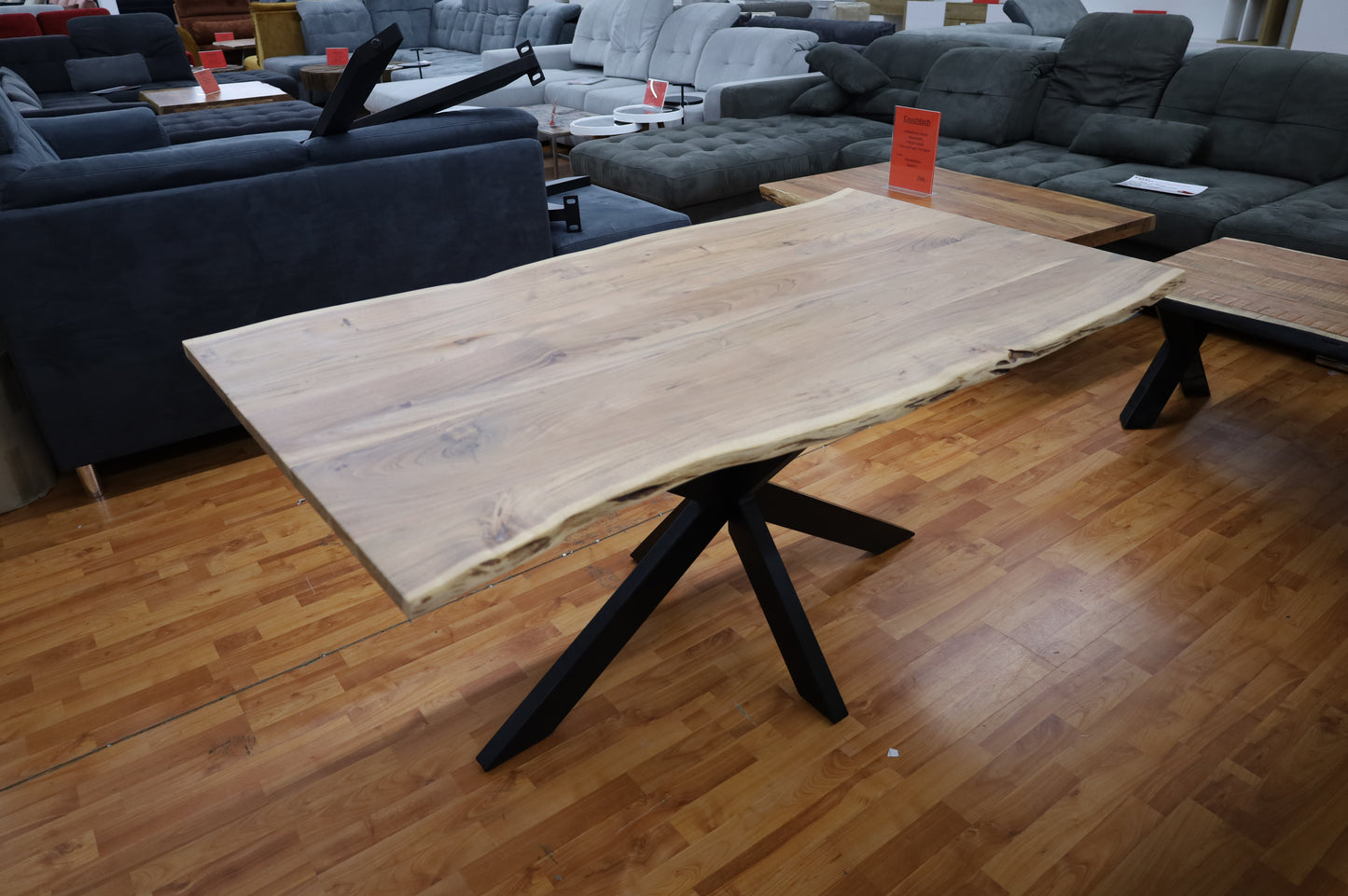 Esstisch Tisch + Massivholz Akazie VOLL HOLZ 2,5 cm