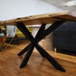 Esstisch Tisch + Massivholz Akazie + VOLL HOLZ 4cm