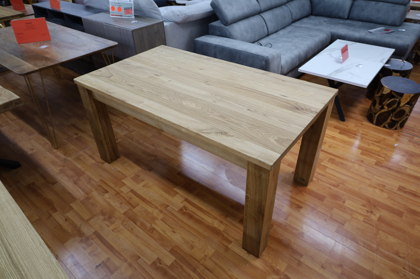 Esstisch Tisch + Massivholz Eiche + Ausziehbar