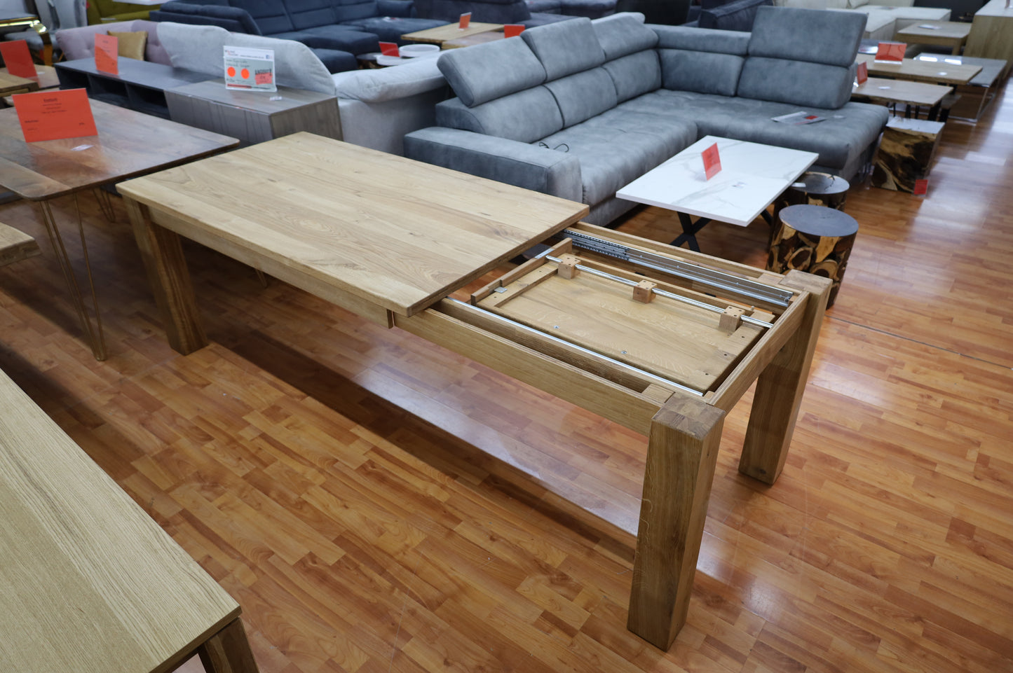 Esstisch Tisch + Massivholz Eiche + Ausziehbar