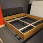 Rahmenbett Bett Boxspringbett  Wildeiche massiv