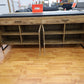 Kommode Vitrine Sideboard + Holz Optik + Soft Close