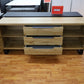 Kommode Vitrine Sideboard + Holz Optik + Schubladen