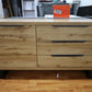 Kommode Vitrine Sideboard + Holz Optik + Schubladen