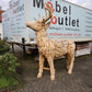 Hirsch - Skulptur Gartenmöbel + Massivholz Teak