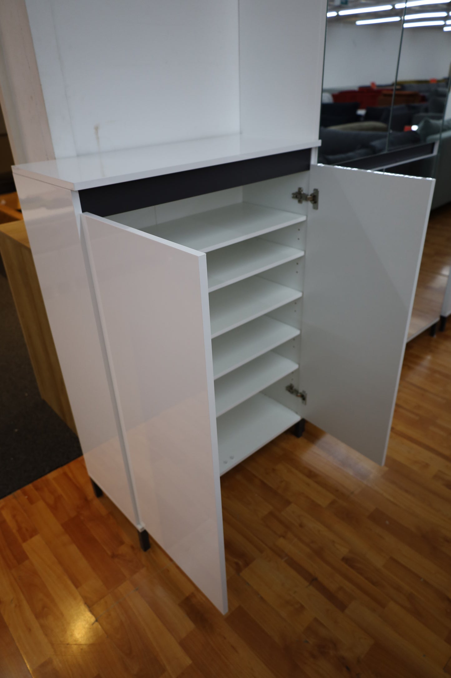 Schuhschrank kommode + Hochglanz + Fachböden