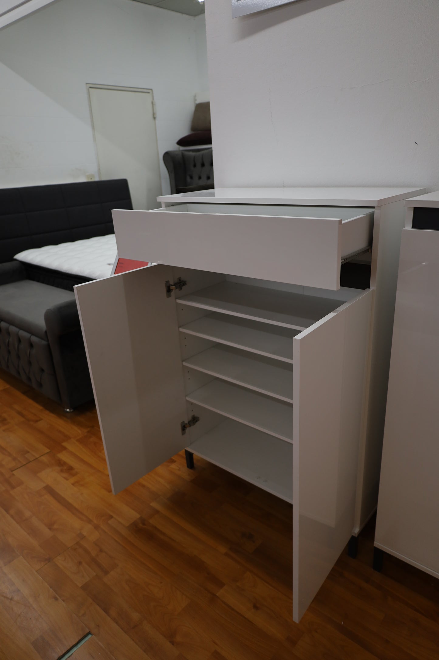 Schuhschrank kommode + Hochglanz + Schublade + Fachböden