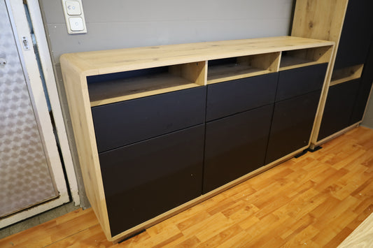 Sideboard Kommode Vitrine + Einlegebodenkanten + Soft Close