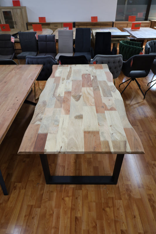 Esstisch Tisch + Akazie/Mango/Shisham gemischt  +Massivholz Natur
