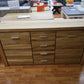 Kommode Vitrine + Front Massivholz Eiche