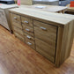 Kommode Vitrine + Front Massivholz Eiche