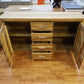 Kommode Vitrine + Front Massivholz Eiche
