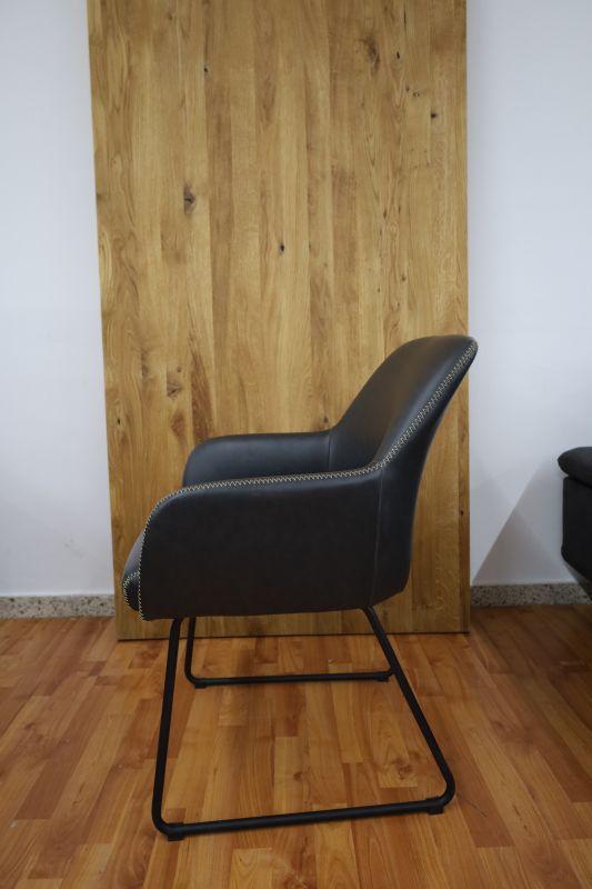 Esszimmerstuhl Stuhl + Metall Gestell +Kunststoff Leder + Neu auf Lager