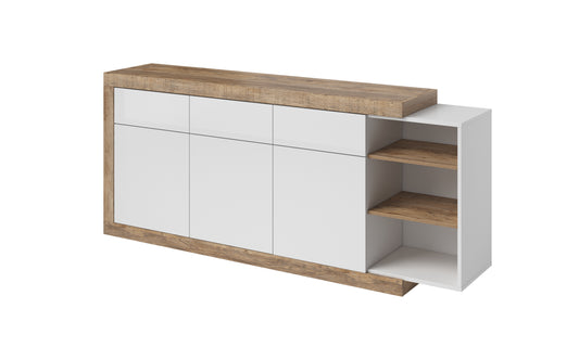 Kommode Sideboard + Soft Close + Schubladen + Einlegebodenkante