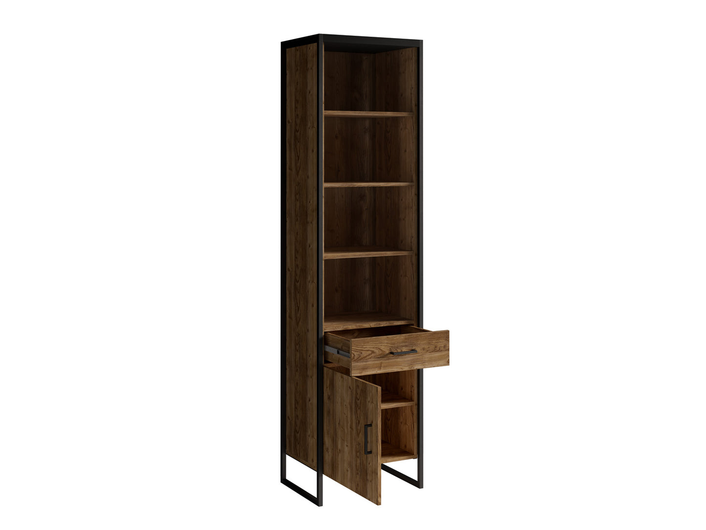 Vitrine Kommode Sideboard + Massivholz + Schublade