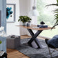 Massivholz + Akazie + Mittig X Gestell + Neu auf Lager 180x90cm